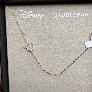 Disney x Baublebar Gold Mickey Mouse Necklace